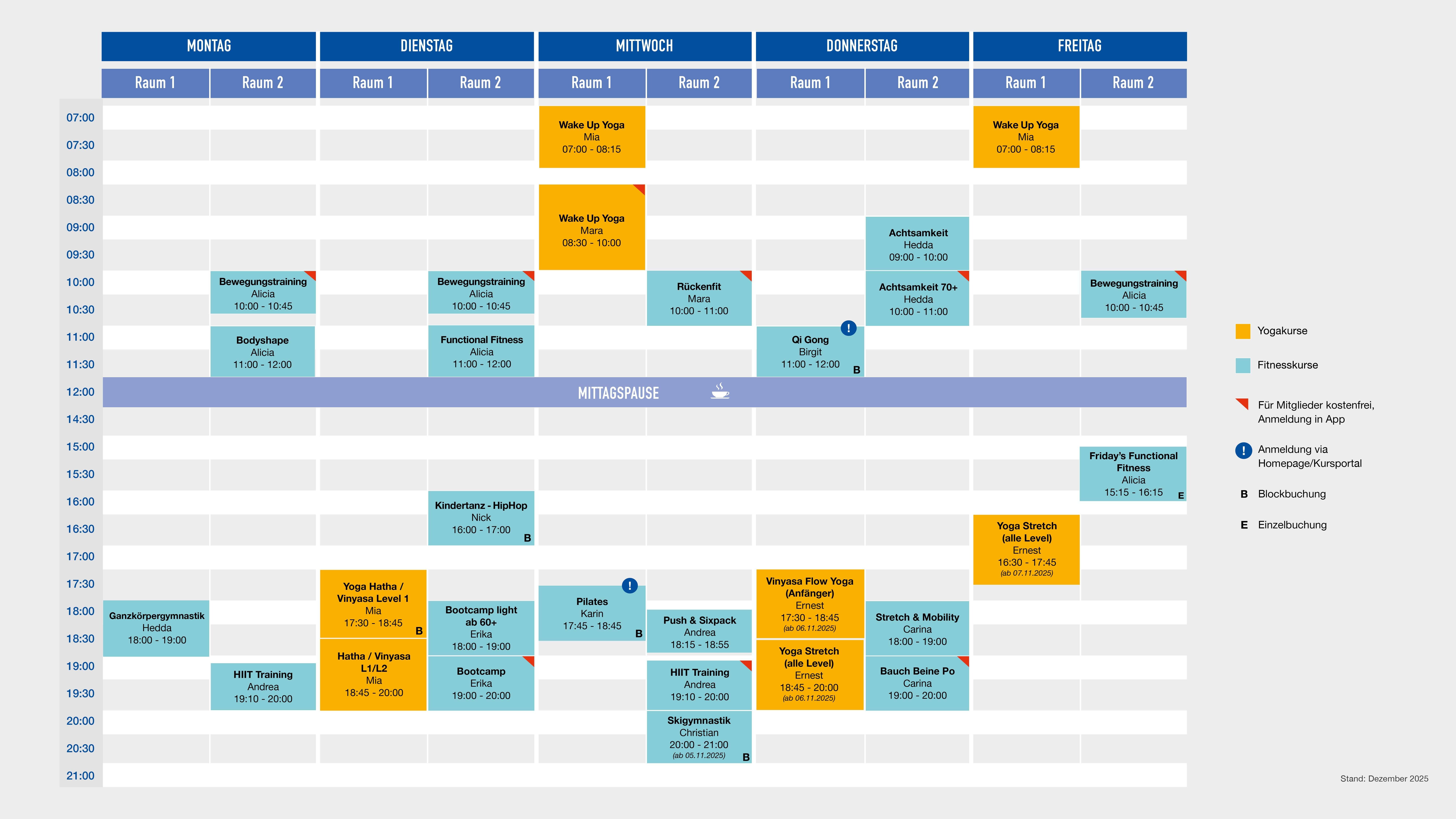 ETUF Kursplan ab 02.12.2025.