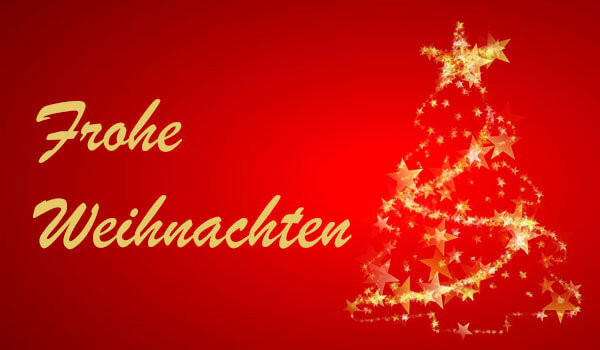 Die Geschäftsstelle des ETUF e.V. wünschte frohe Weihnachten.