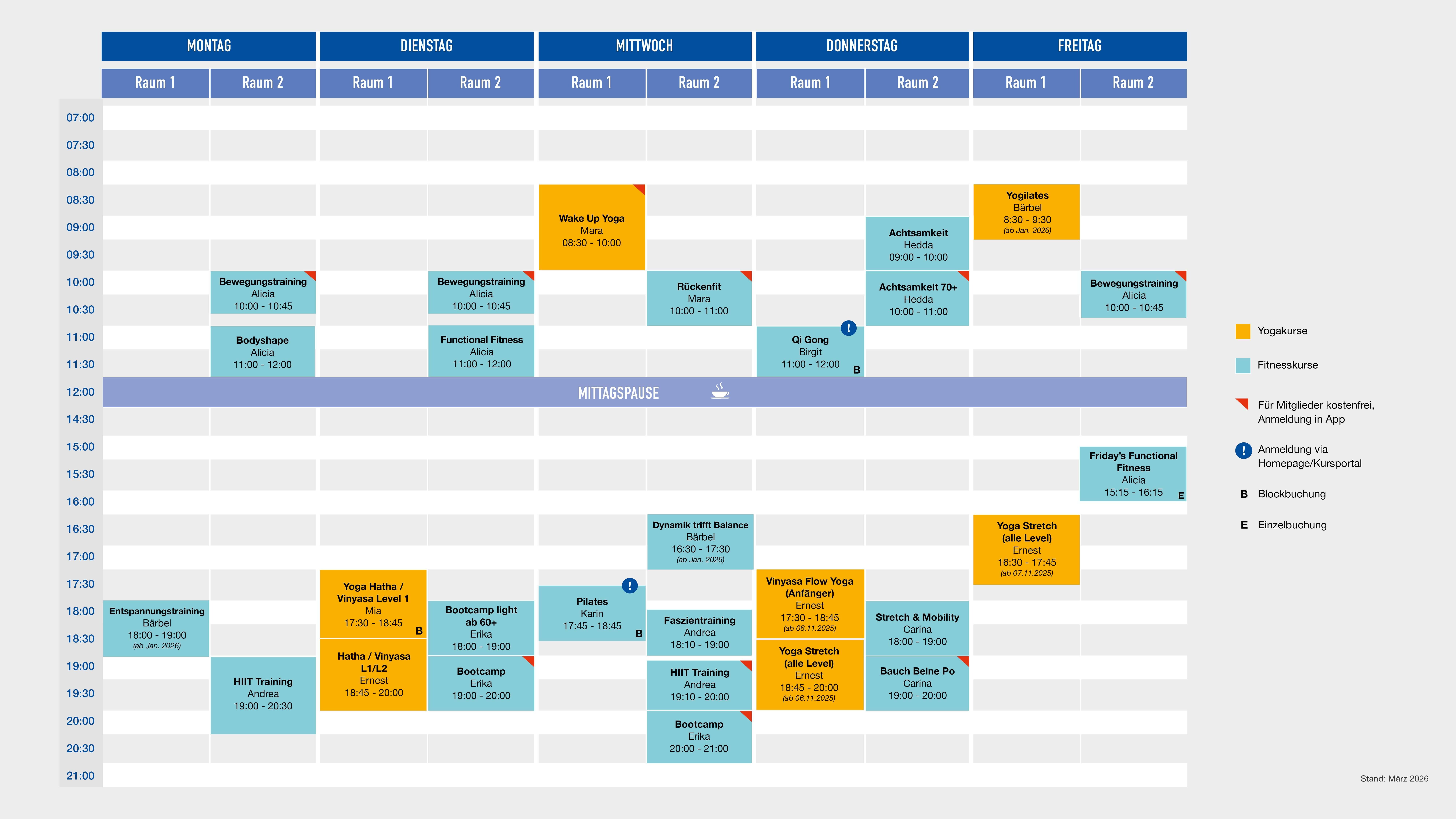 ETUF Kursplan ab 01.03.2026.
