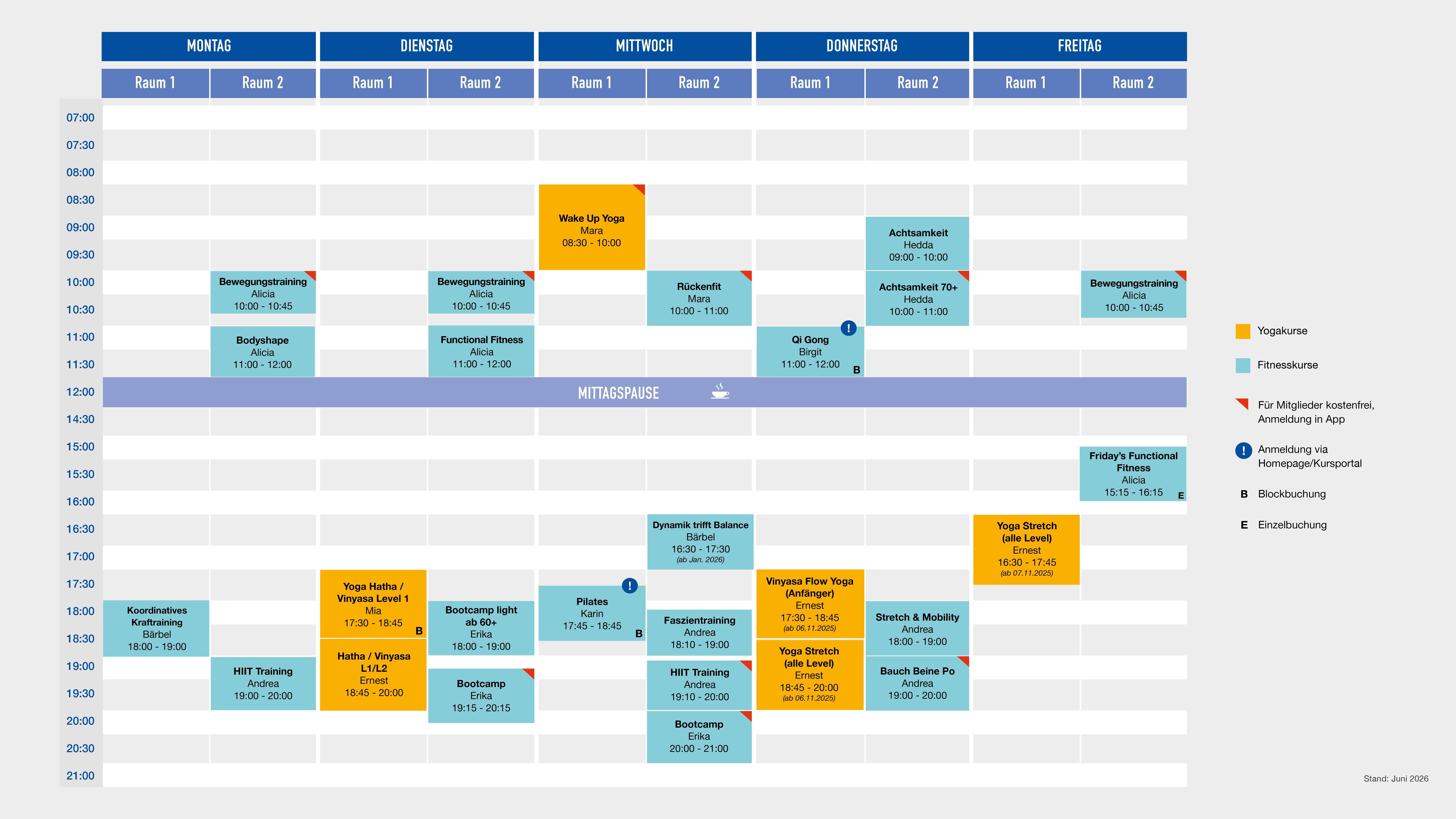ETUF Kursplan ab 01.06.2026.