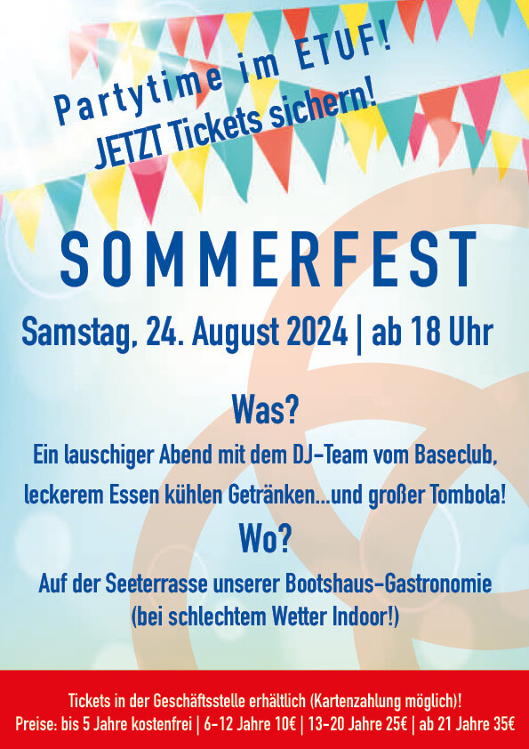 ETUF Sommerfest am 24. August 2024