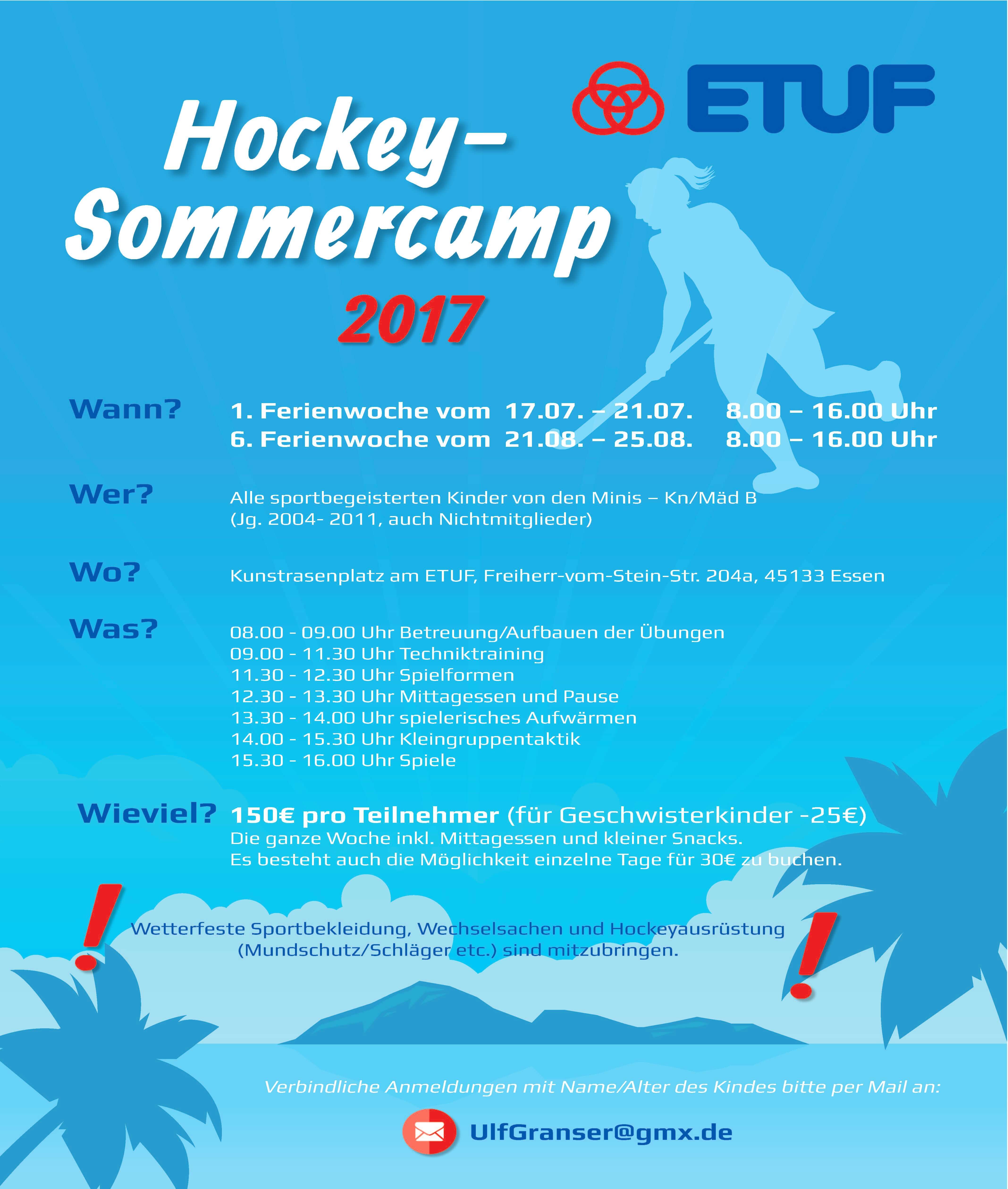 Hockeycamps im ETUF