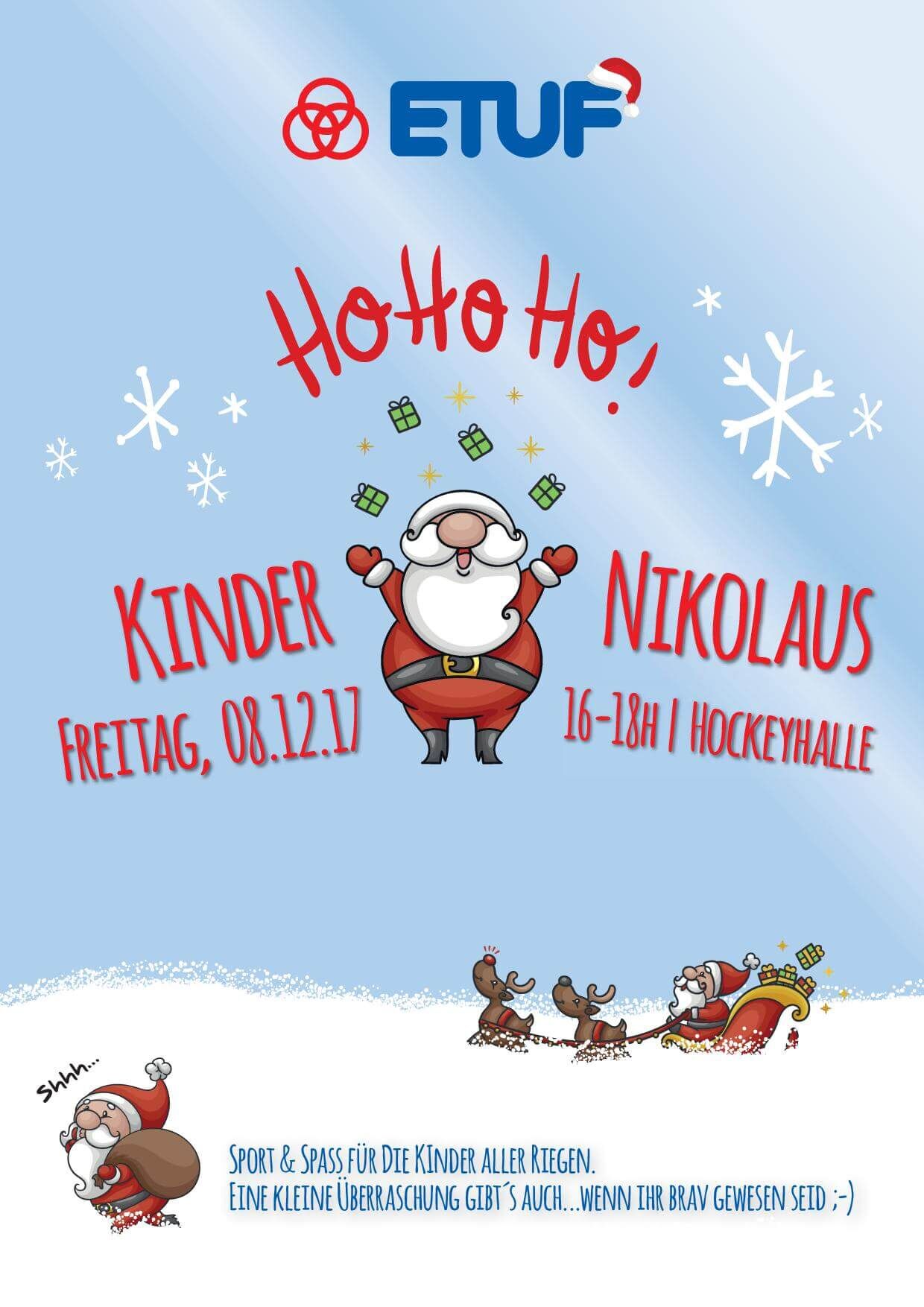 Kinder Nikolaufeier 8. Dezember 2017, ETUF-Halle